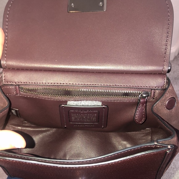 Coach Crossbody- Deep Burgundy - Picture 5 of 6